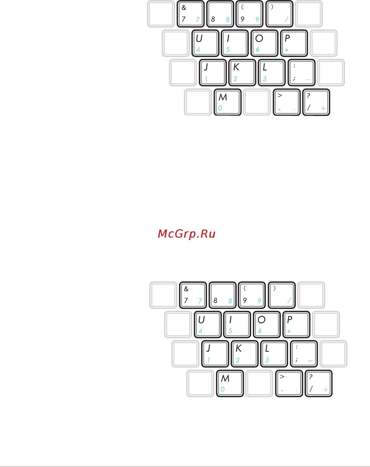 Asus X53U/K53U E-240 [47/112] Клавиатурата като стрелки