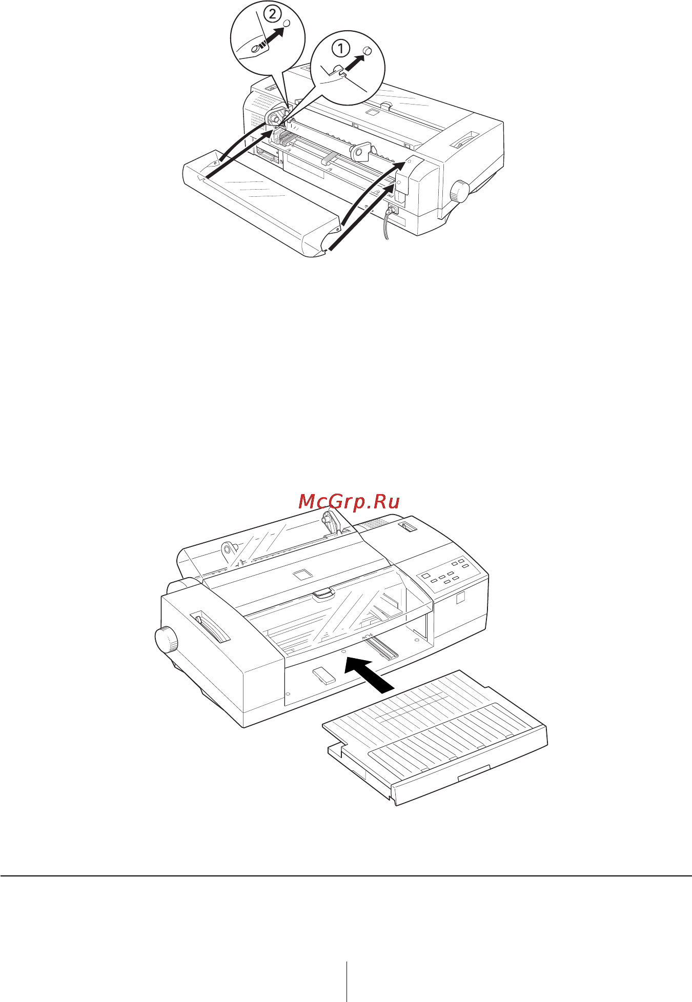 Epson Stylus Color 3000 [33/292] Установка бумажного лотка с крышкой