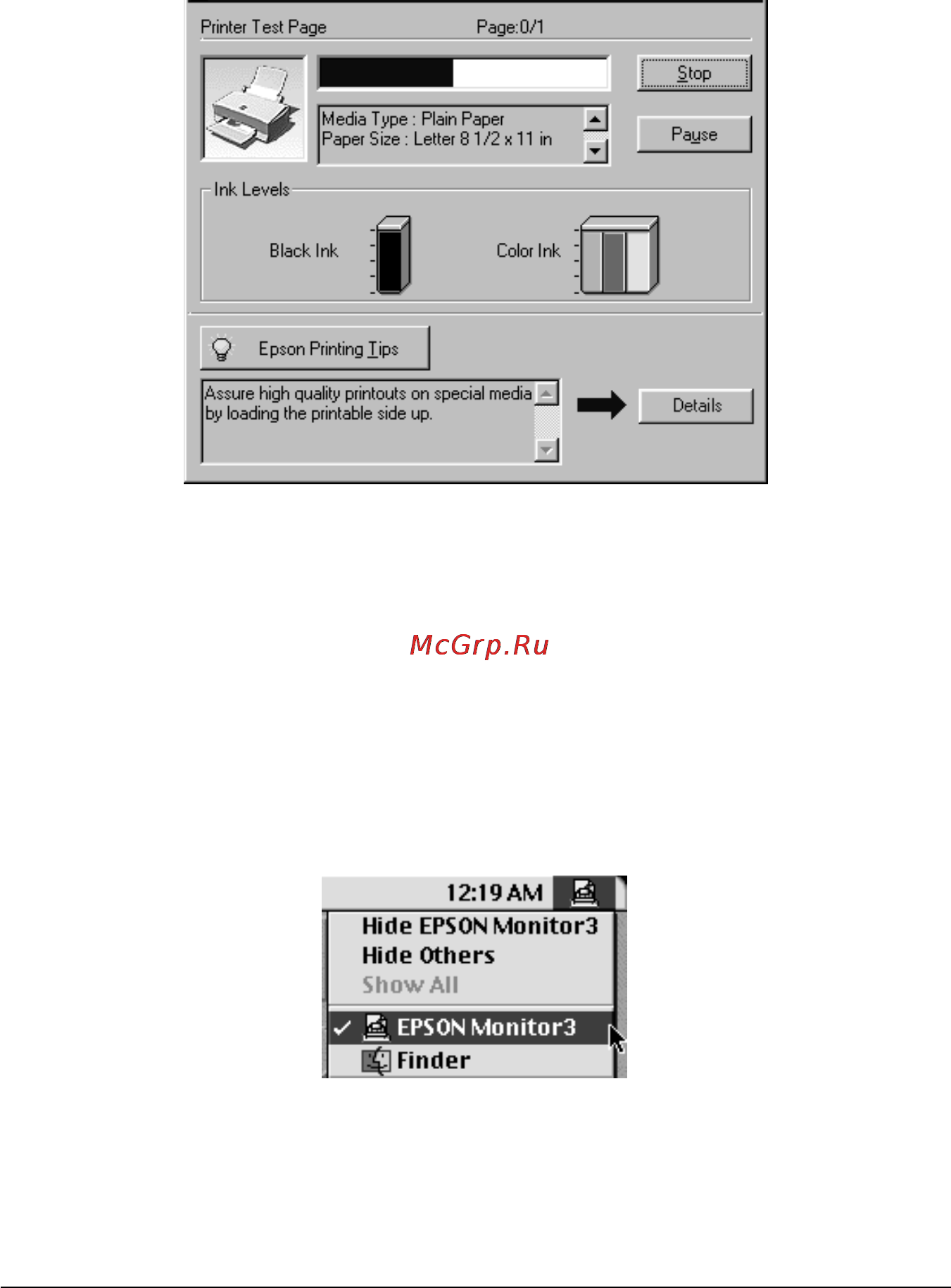 Epson Stylus Color 460 [61/68] В macintosh