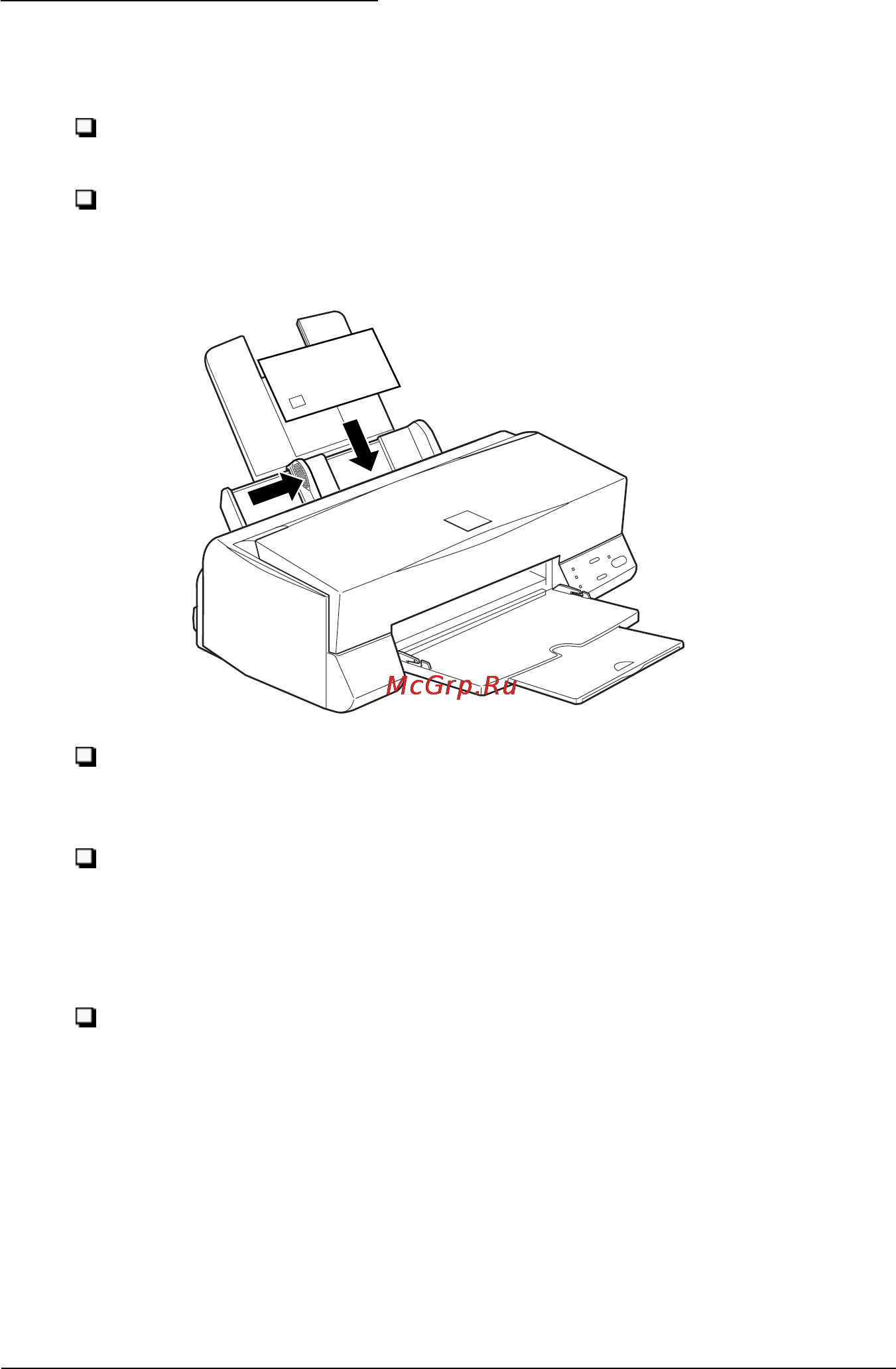 Epson Stylus Color 600 [105/205] Загрузка конвертов