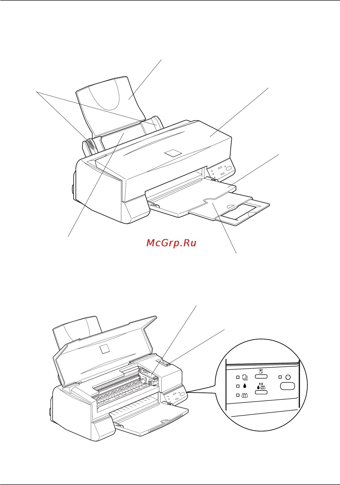 Epson Stylus Color 660 [12/67] Компоненты принтера и их функции