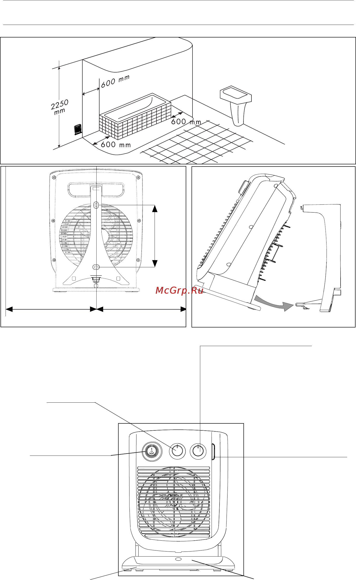 Delonghi HVF3031 White/Grey [2/4] См табличку с характеристиками