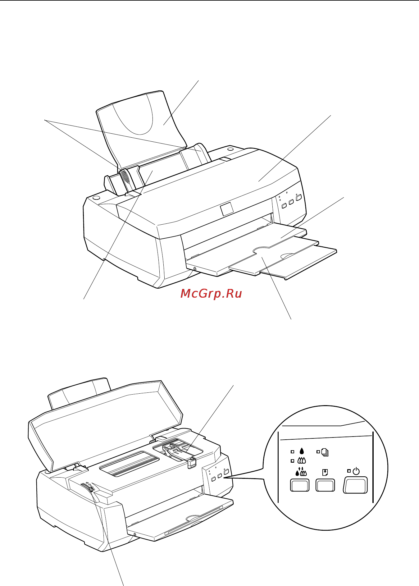 Epson Stylus Color 900 [11/67] Детали принтера и функции его панели управления