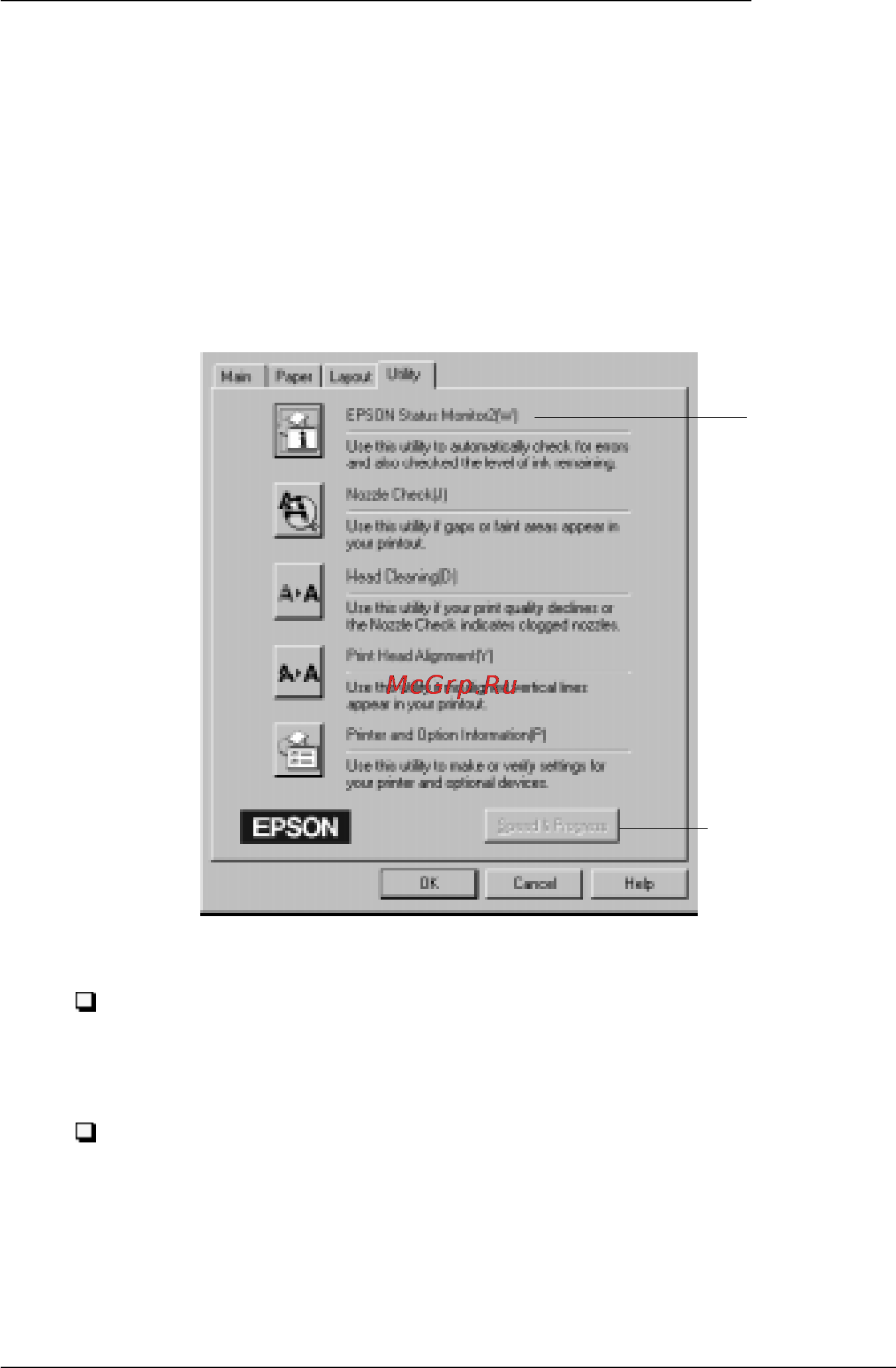 Epson Stylus Photo 700 [77/208] Пользование утилитами принтера epson