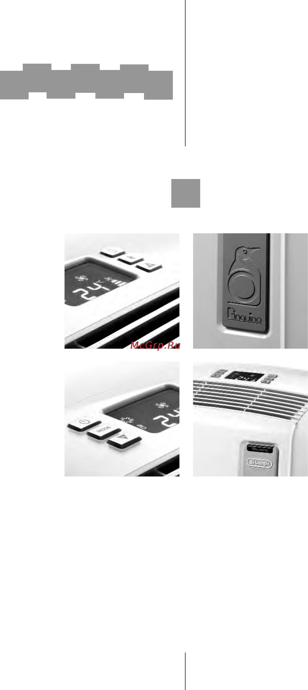 Delonghi PINGUINO PAC AN 110 Инструкция по эксплуатации онлайн