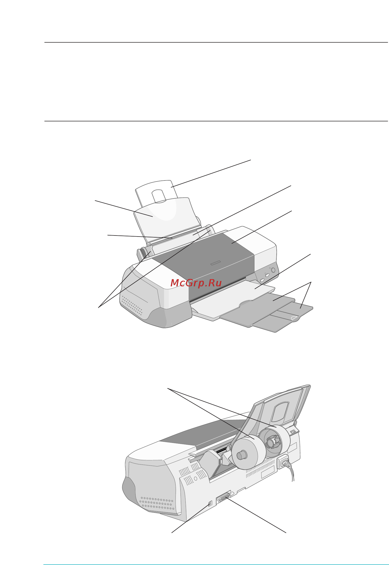 Epson Stylus Photo 890 [13/64] Детали принтера и функции панели управления