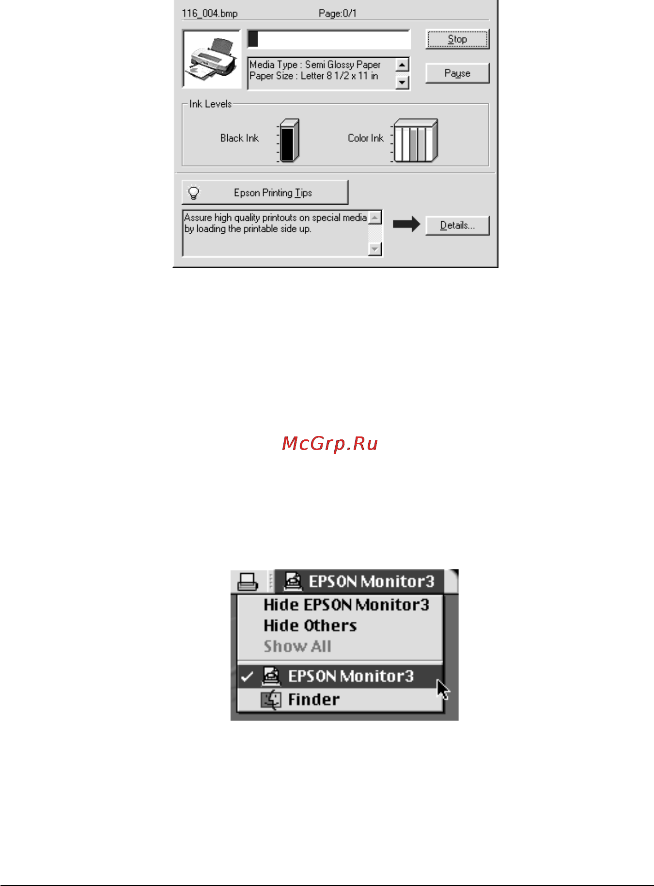 Epson Stylus Photo 2000P [66/72] В macintosh
