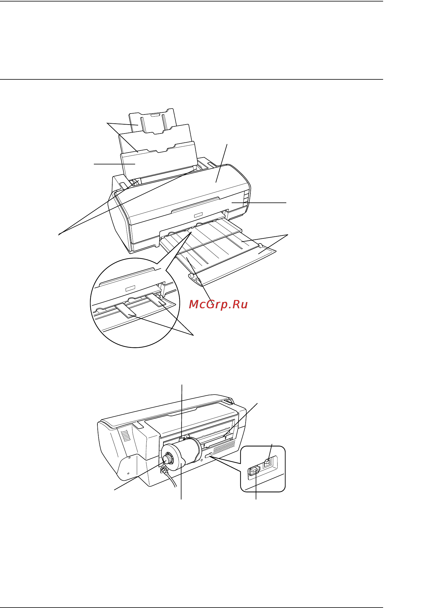 Epson Stylus Photo R2400 [11/418] Элементы принтера и функции панели управления