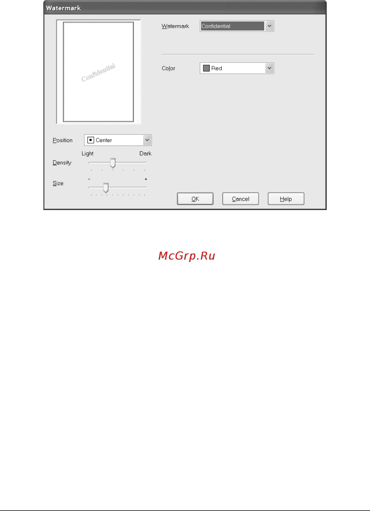 Epson Stylus Photo R2400 [120/418] Печать водяных знаков в mac os 9