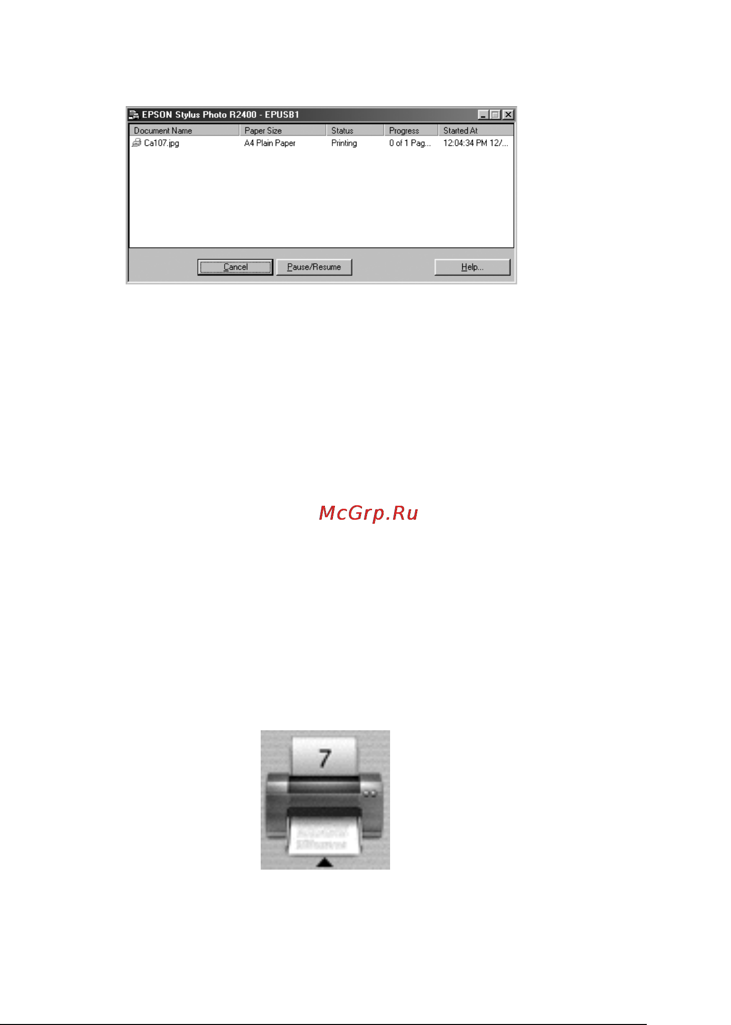 Epson Stylus Photo R2400 [317/418] На macintosh