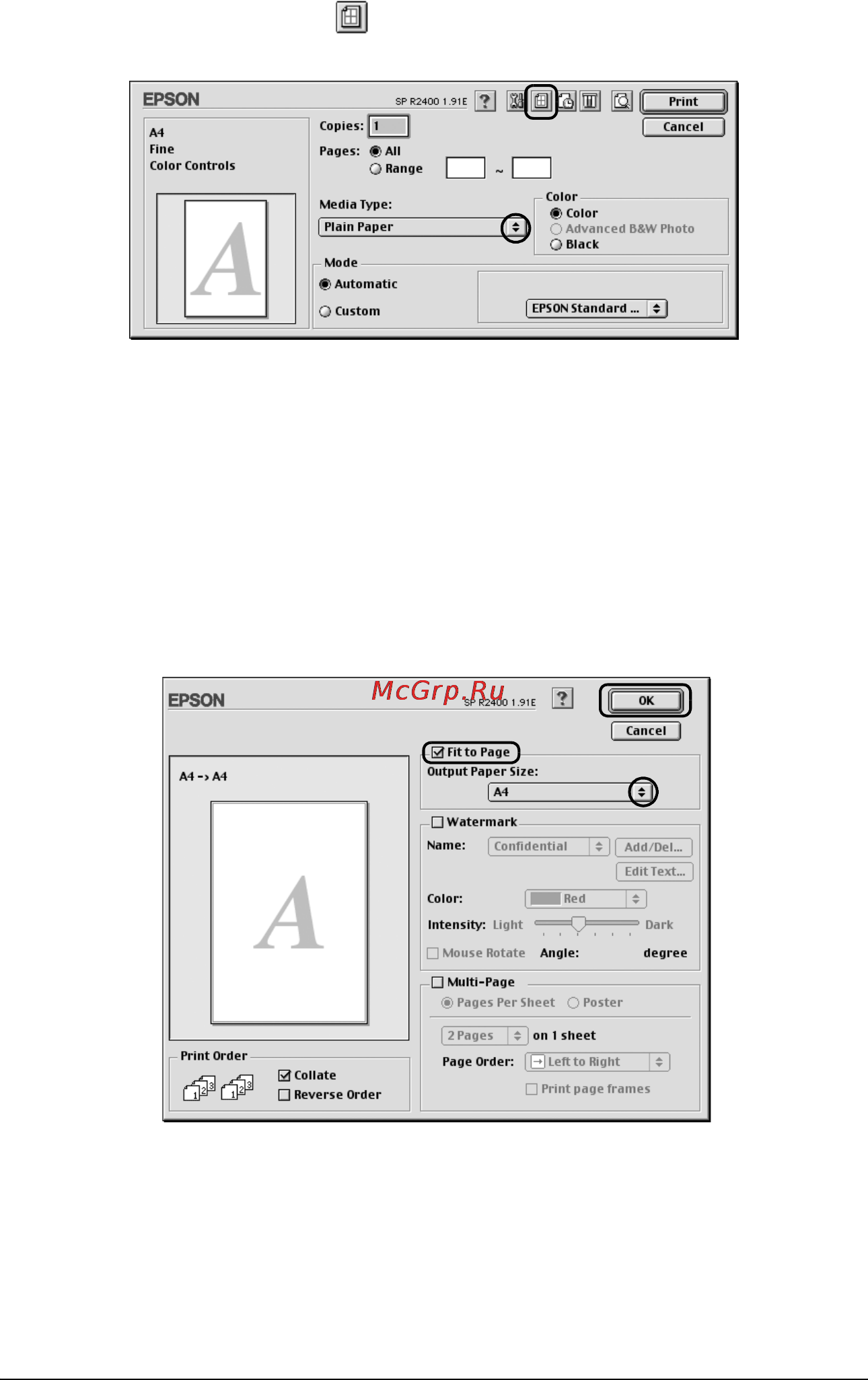 Epson Stylus Photo R2400 [98/418] R4cf120 long bk ред c