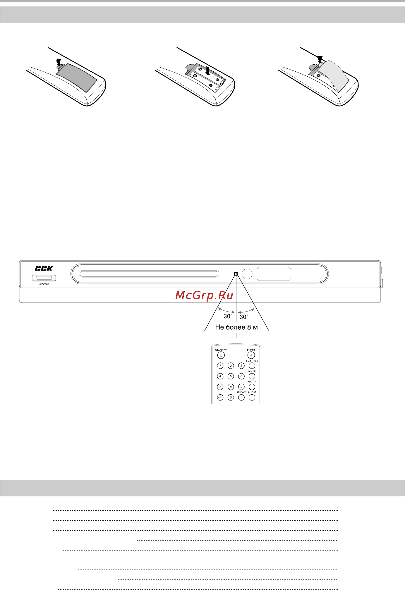 BBK DV314S [9/33] Использование пульта дистанционного управления