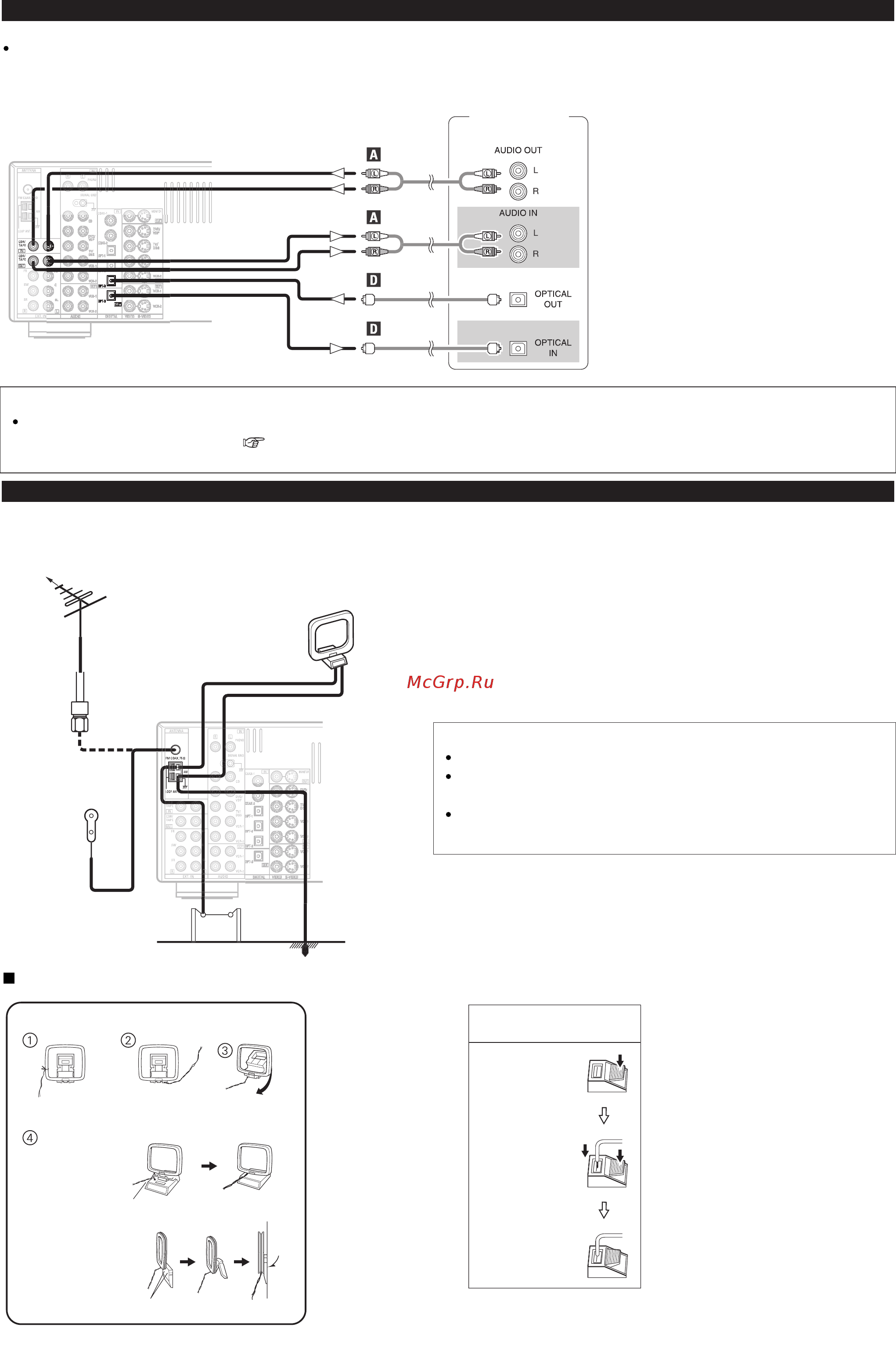 Denon AVR-2106 [21/74] Подключение cd рекордера или md рекордера
