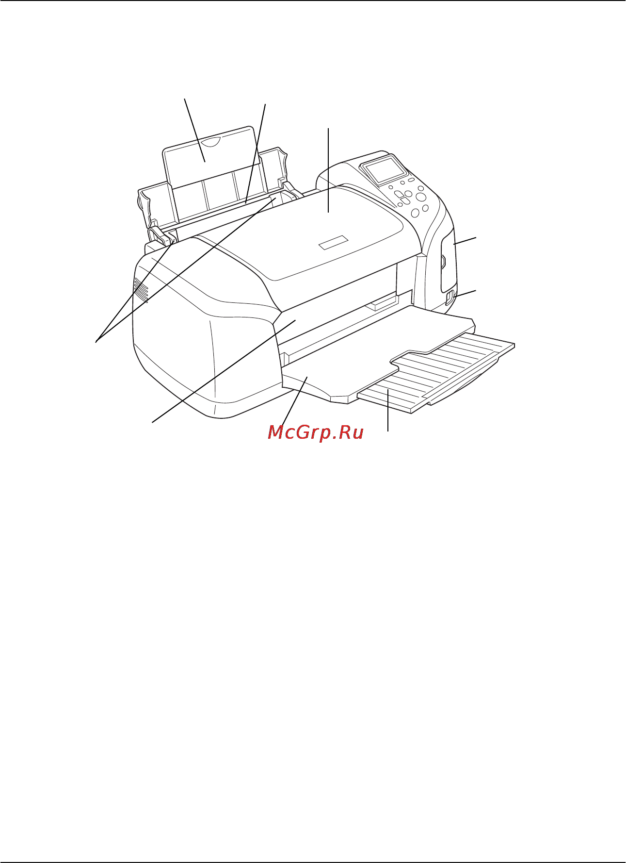 Epson Stylus Photo R300 [14/114] Элементы принтера и функции панели управления