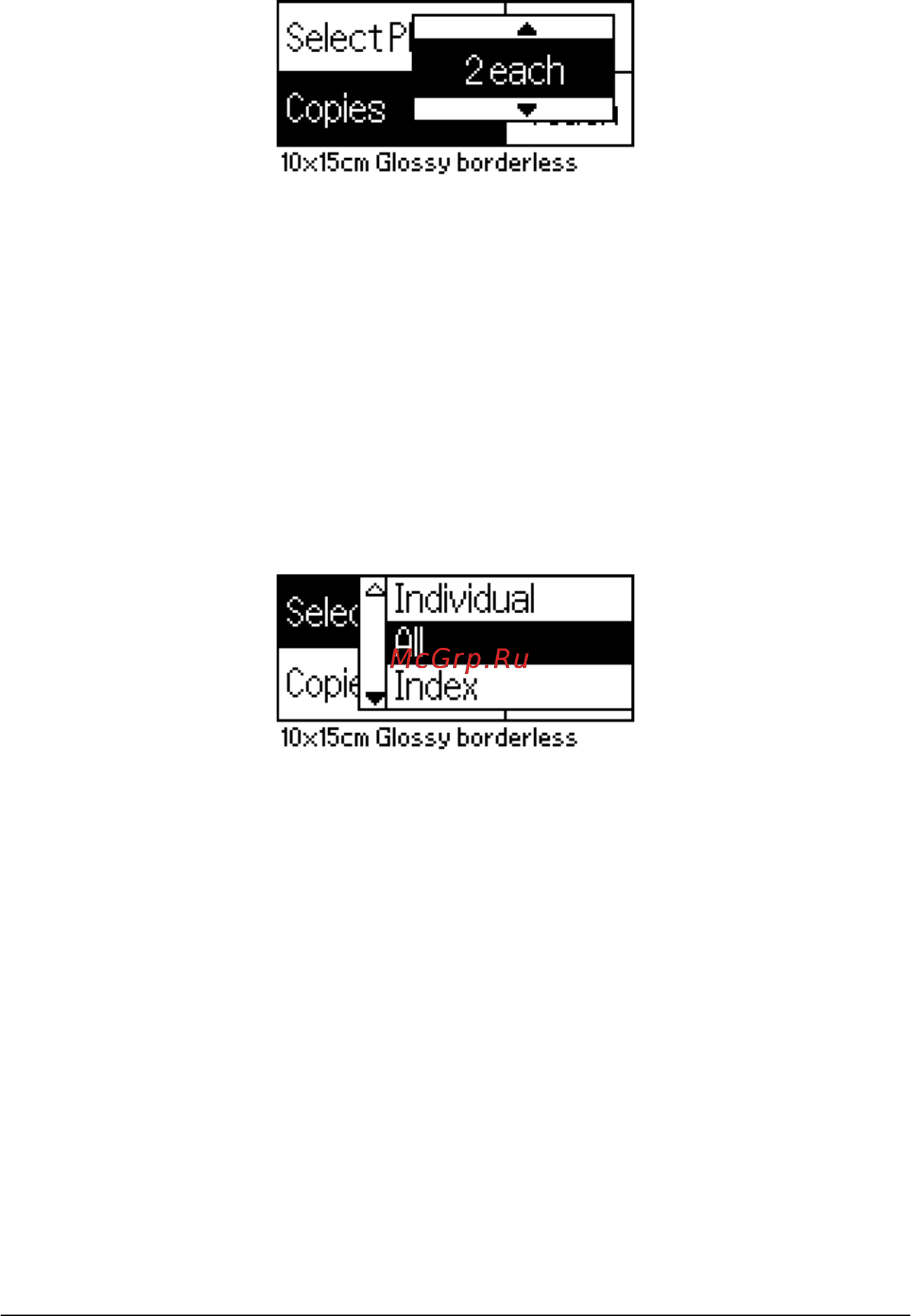 Epson Stylus Photo R300 [28/114] Печать всех фотографий с карты памяти