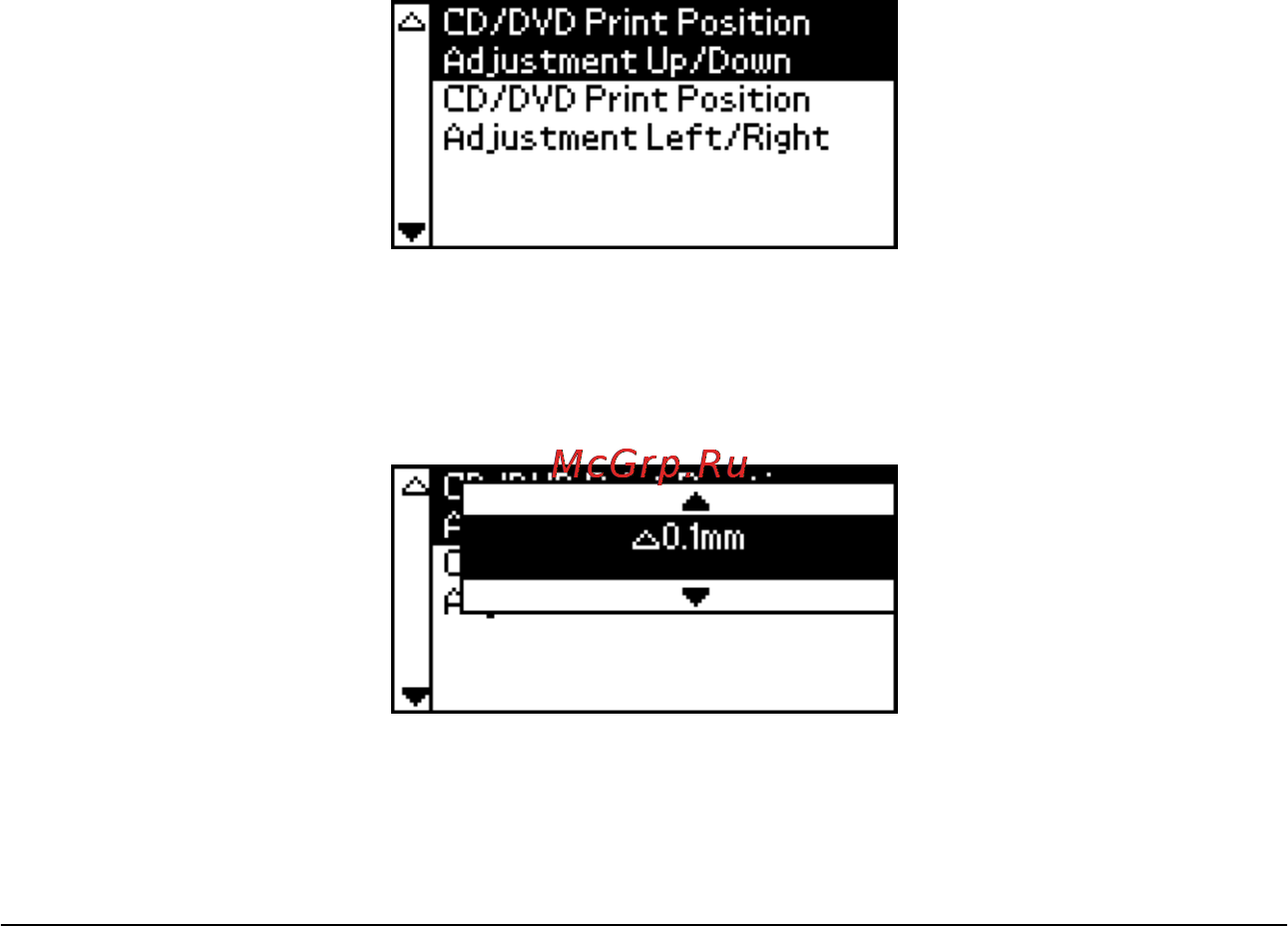 Epson Stylus Photo R300 [37/114] Корректировка положения печати