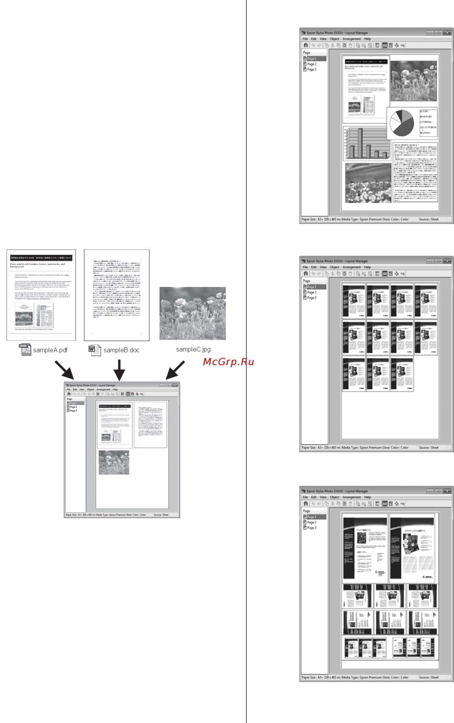 Epson Stylus Photo R3000 [82/128] Функция layout manager только для windows