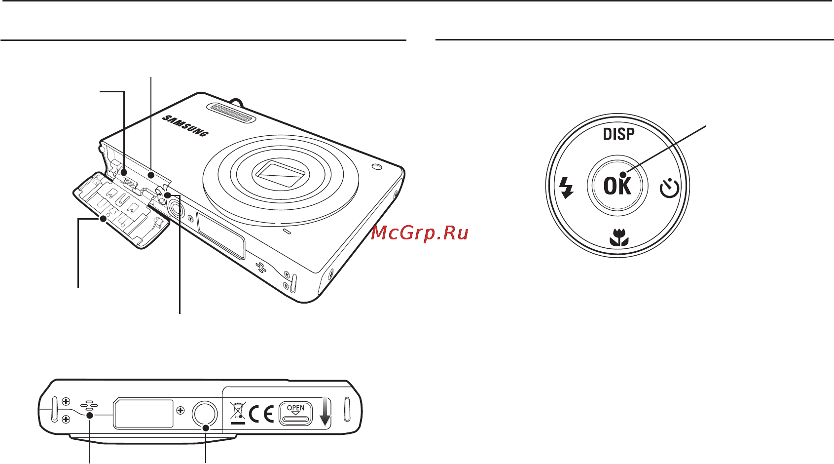 Samsung ST60 Silver [11/106] Вид снизу кнопка курсор ок