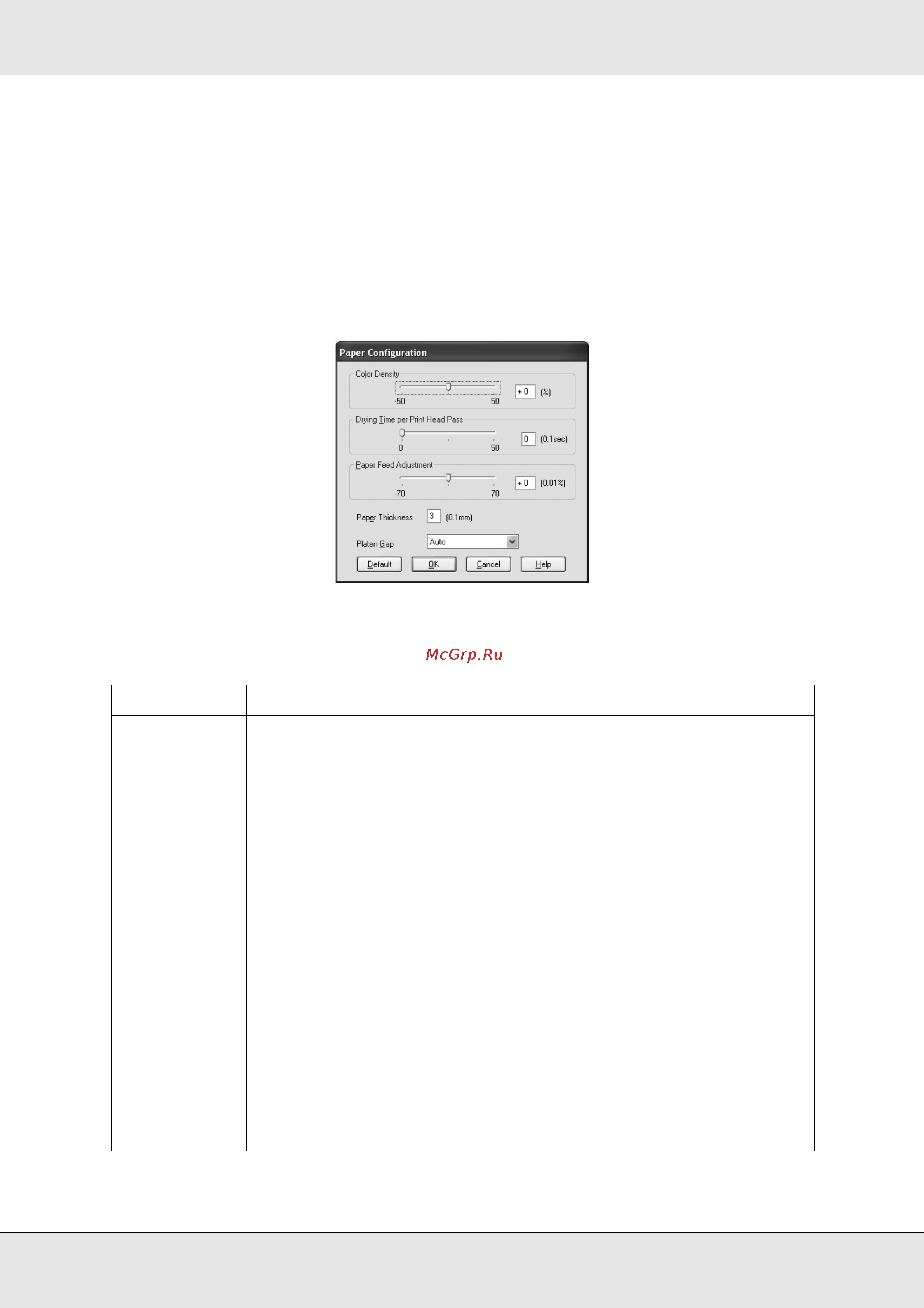Epson Stylus Pro 3800 [20/213] Paper configuration настройка бумаги