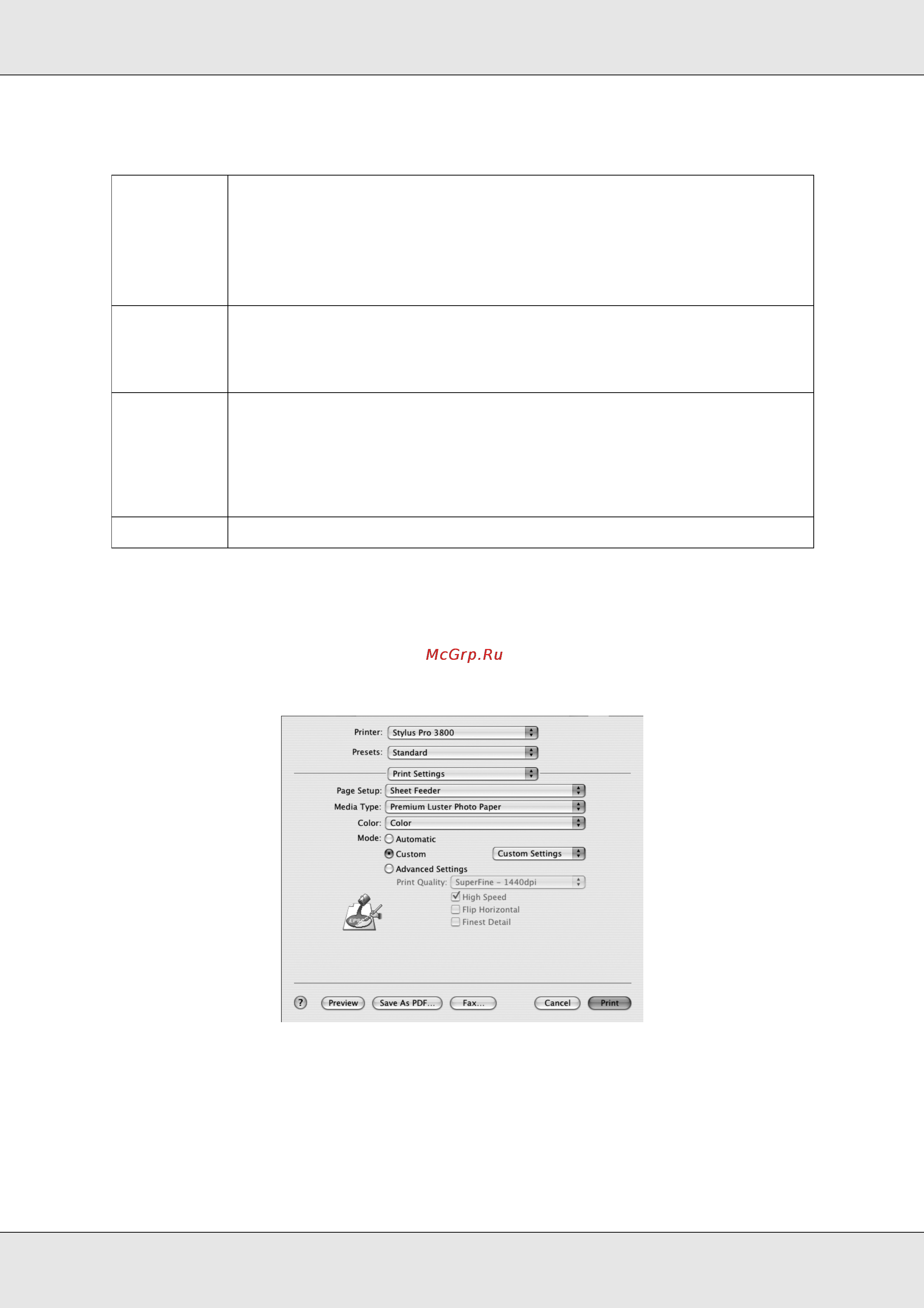 Epson Stylus Pro 3800 [88/213] Custom пользовательский