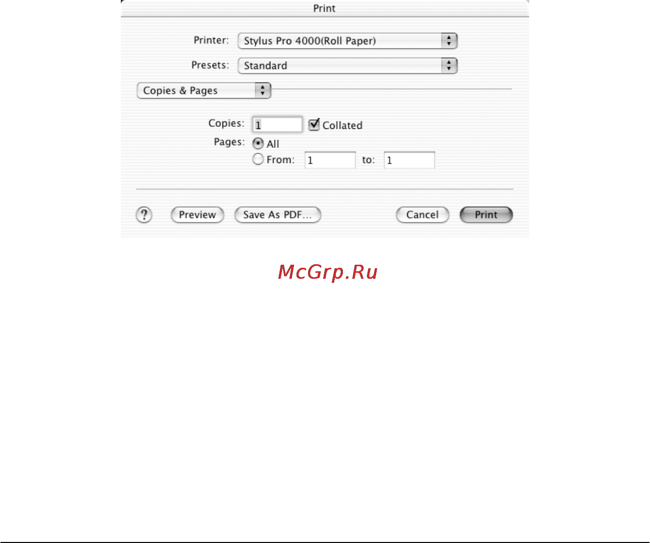 Epson Stylus Pro 4000 [196/410] Предустановленные параметры presets