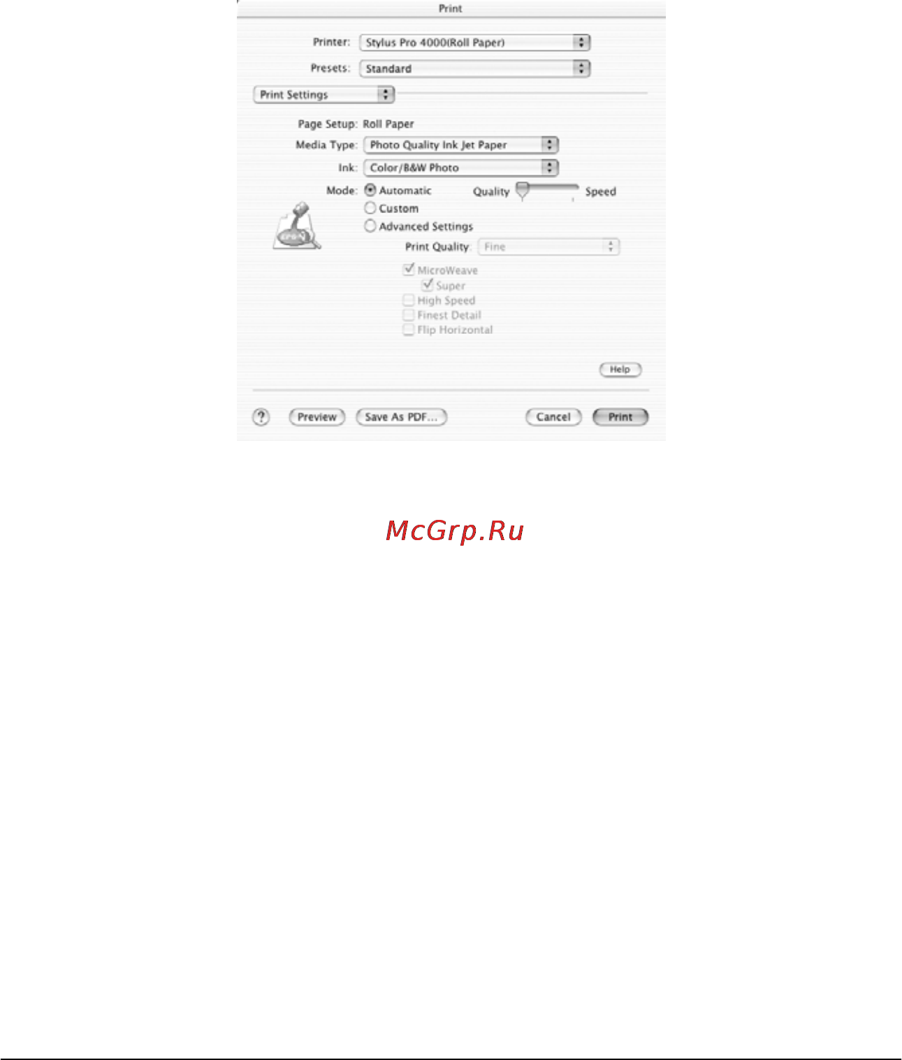 Epson Stylus Pro 4000 [199/410] Параметры печати print settings