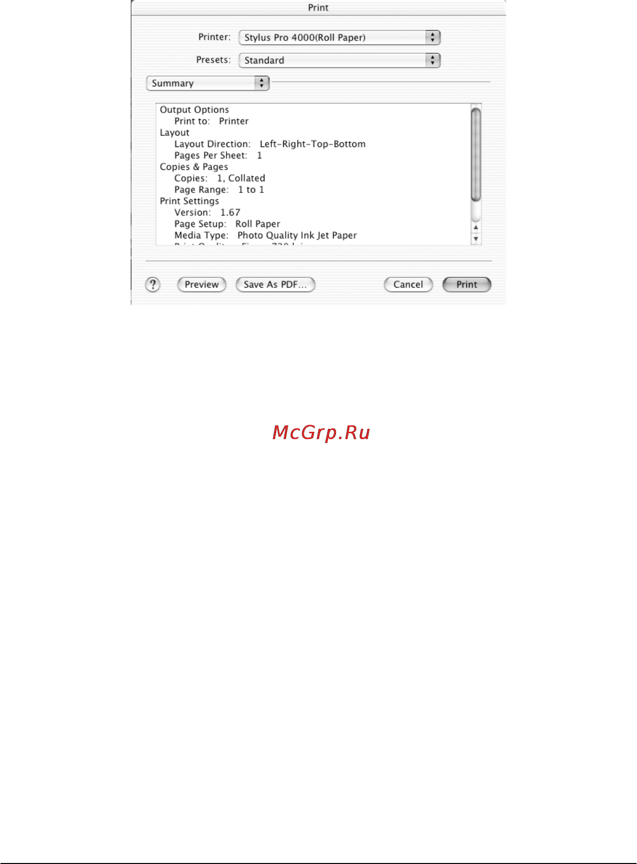 Epson Stylus Pro 4000 [219/410] Сводка summary