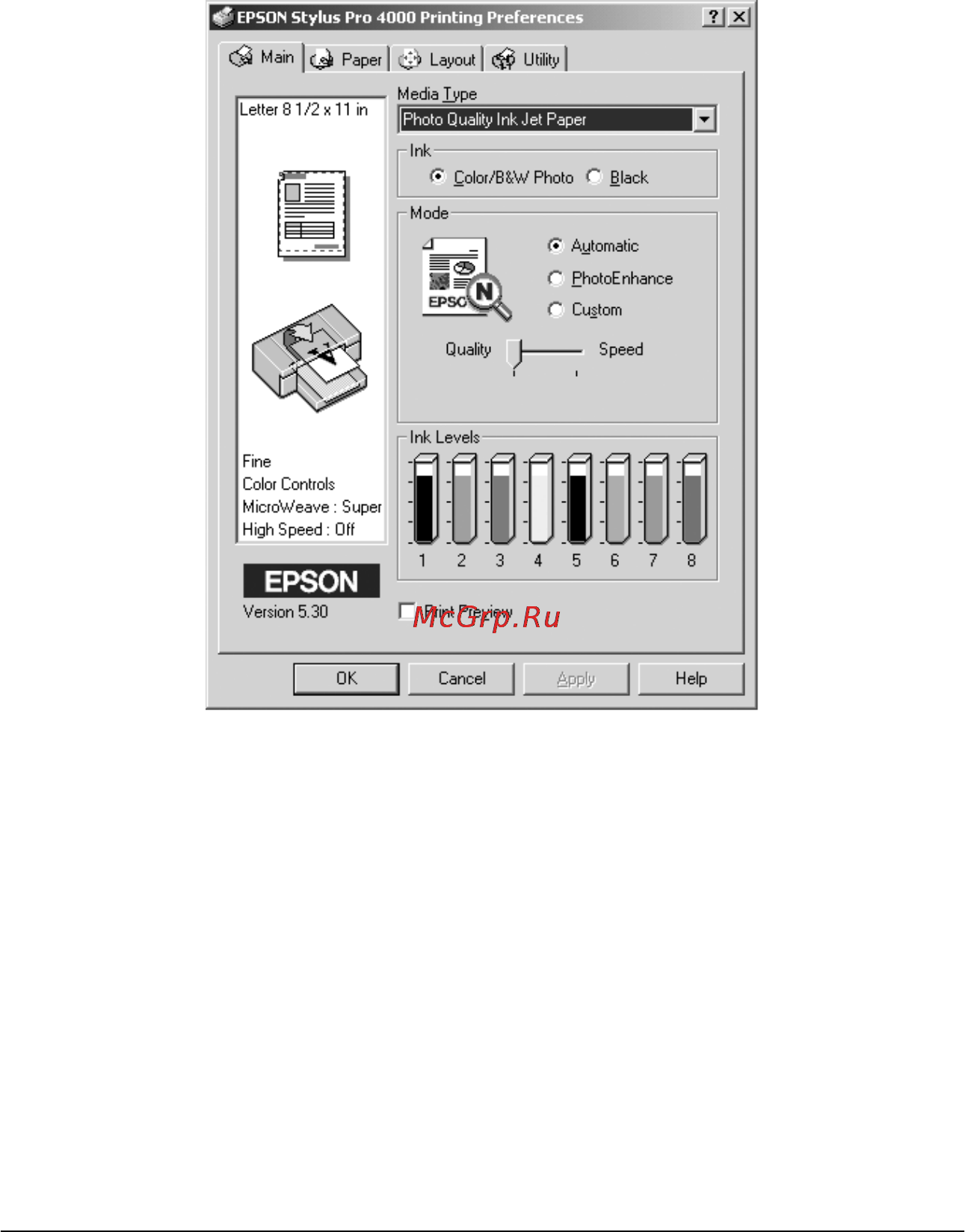Epson Stylus Pro 4000 [25/410] Режим автоматический automatic