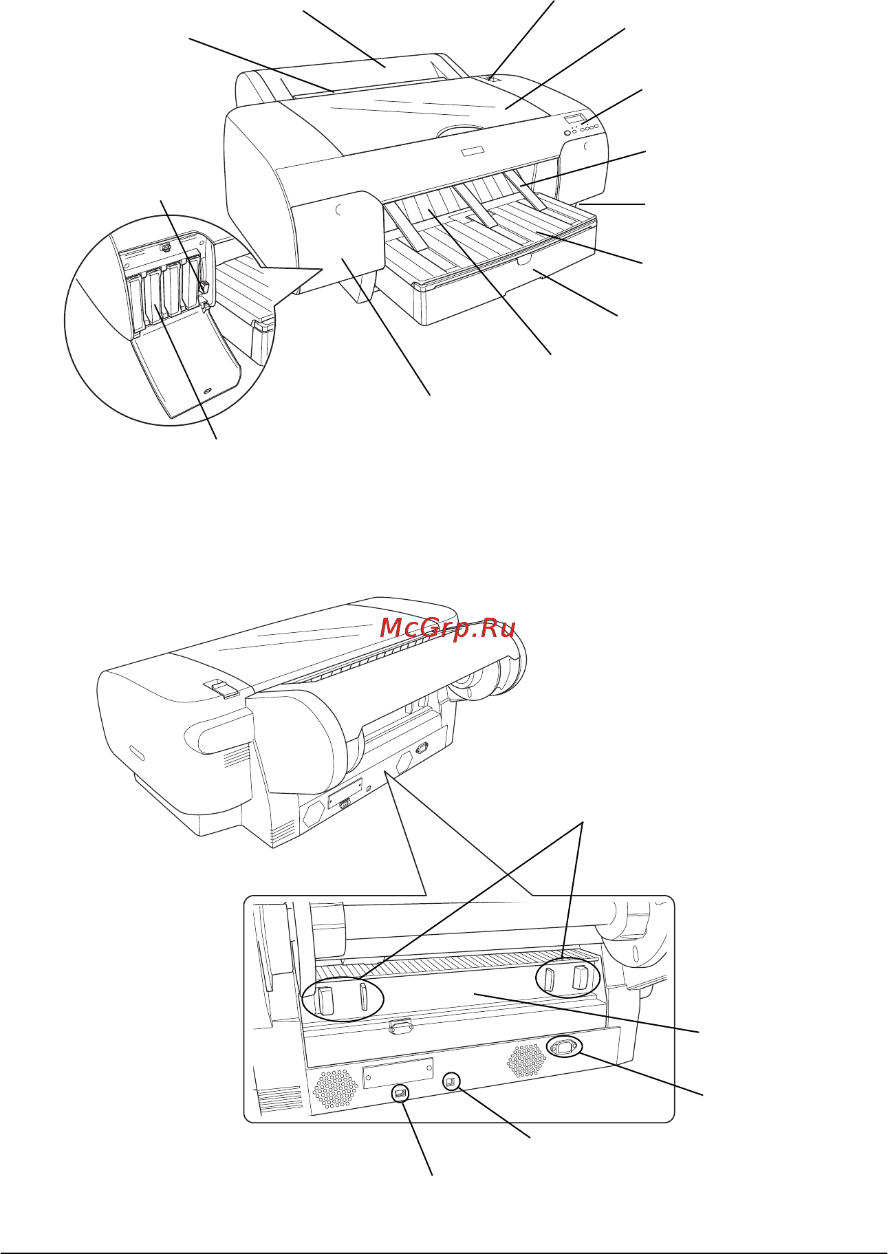 Epson Stylus Pro 4000 [9/410] Вид сзади