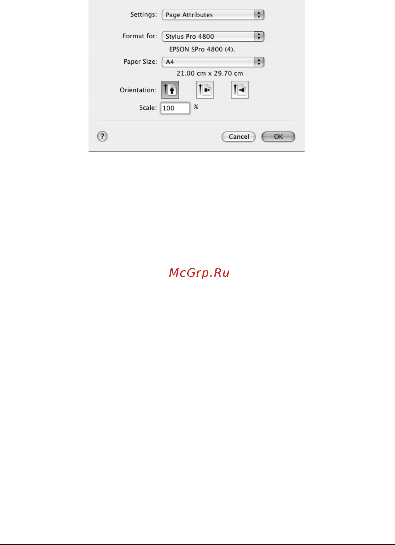 Epson Stylus Pro 4800 [196/429] Параметры