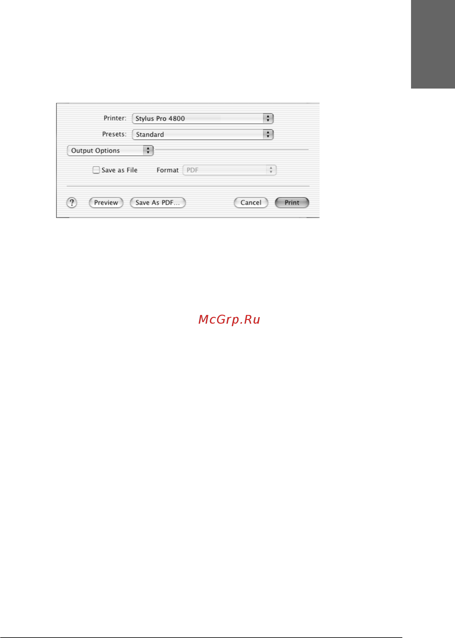 Epson Stylus Pro 4400 [203/429] Output options выходные параметры