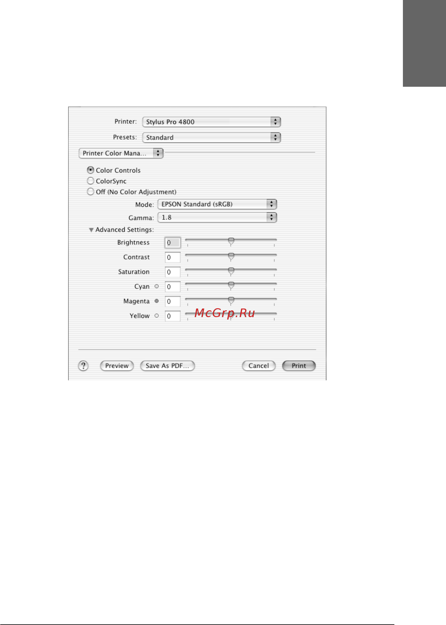 Epson Stylus Pro 4400 Инструкция по эксплуатации онлайн [215/429] 49404