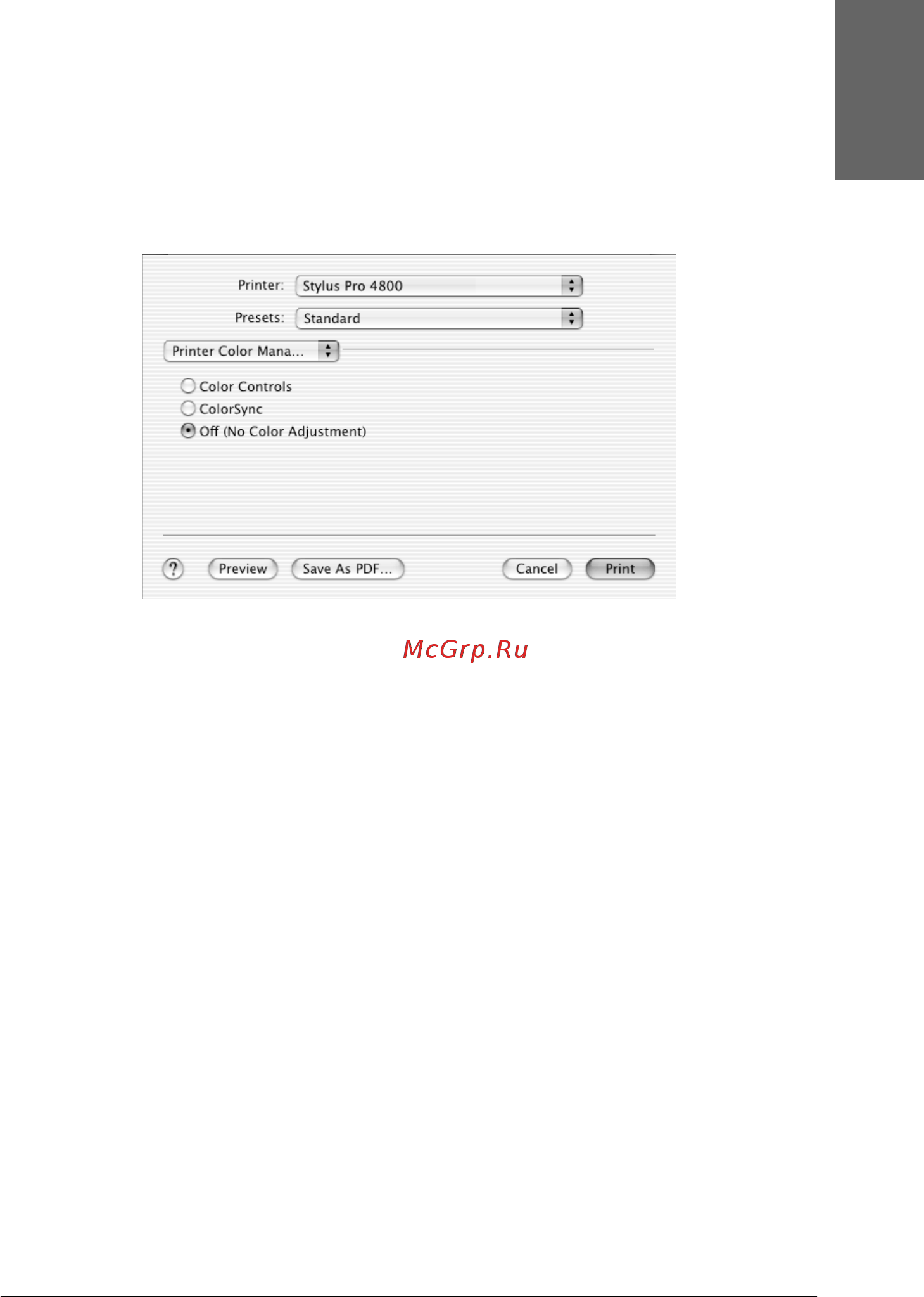 Epson Stylus Pro 4400 Инструкция по эксплуатации онлайн [219/429] 49404
