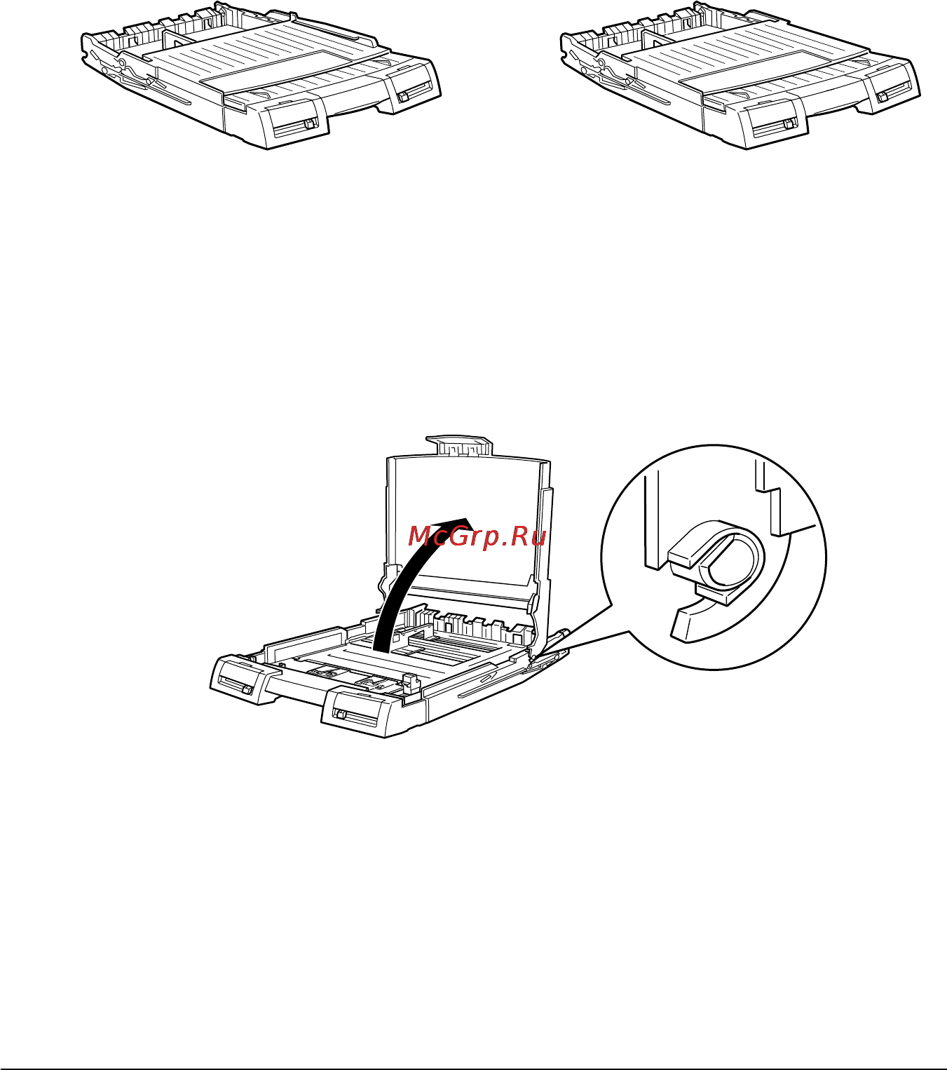 Epson Stylus Pro 5000 [53/213] Перестановка стандартного и дополнительного лотков для бумаги