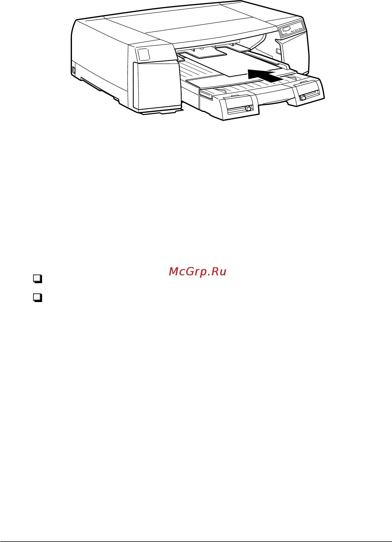 Epson Stylus Pro 5000 [57/213] Загрузка бумаги в заднюю щель ручной подачи