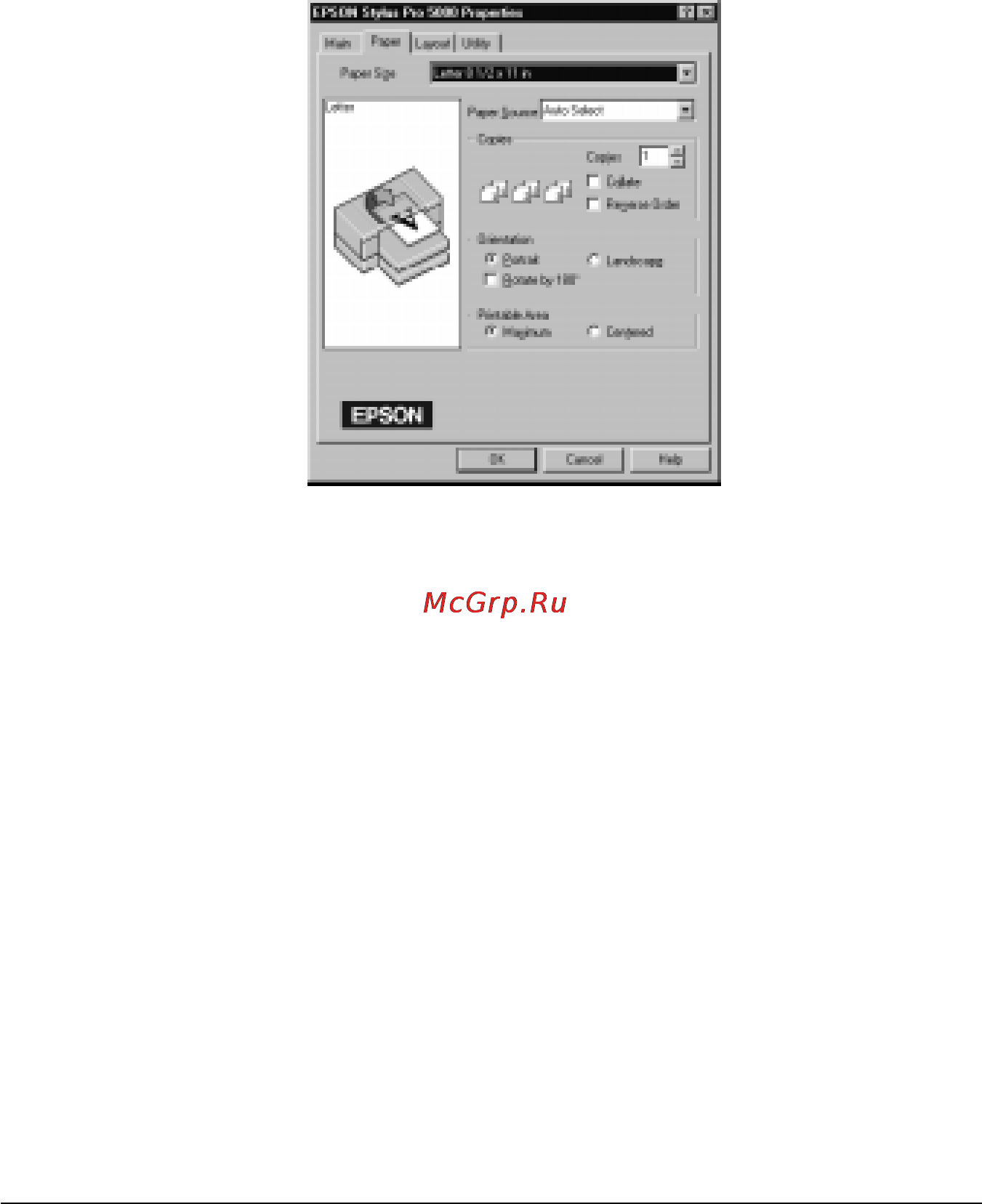 Epson Stylus Pro 5000 [72/213] Ориентация
