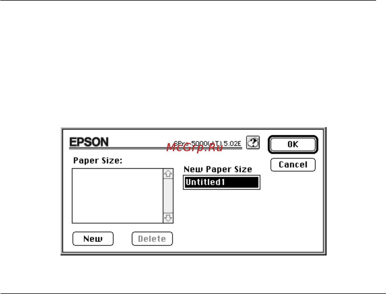 Epson Stylus Pro 5000 [99/213] Определение размера бумаги пользователем