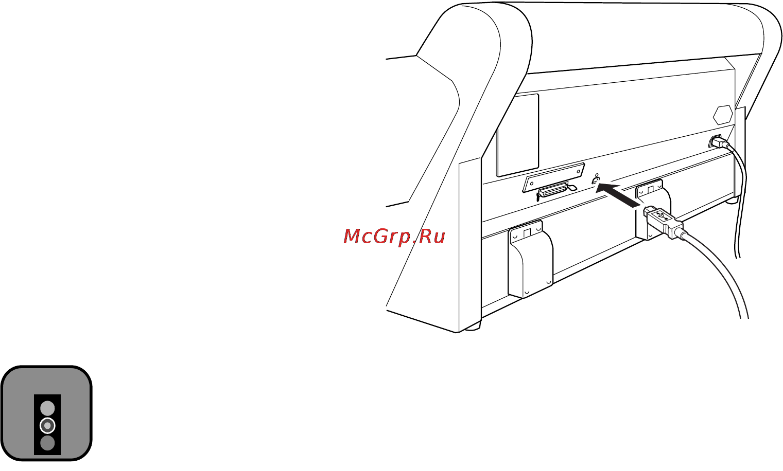 Epson Stylus Pro 7000 [21/147] Connecting to the usb interface