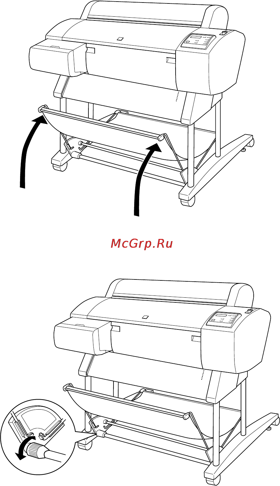Epson Stylus Pro 7000 [54/147] If the parts shown below become loose tighten them by hand