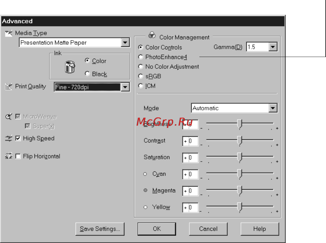 Epson Stylus Pro 7000 [75/147] Choosing advanced print options