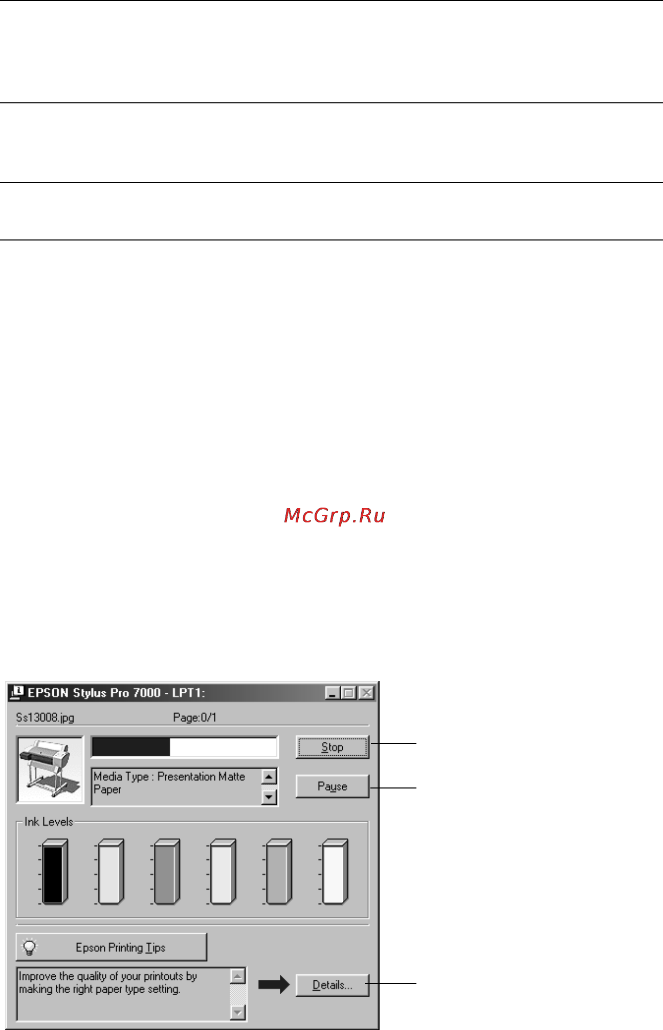 Epson Stylus Pro 7000 [78/147] Managing print jobs