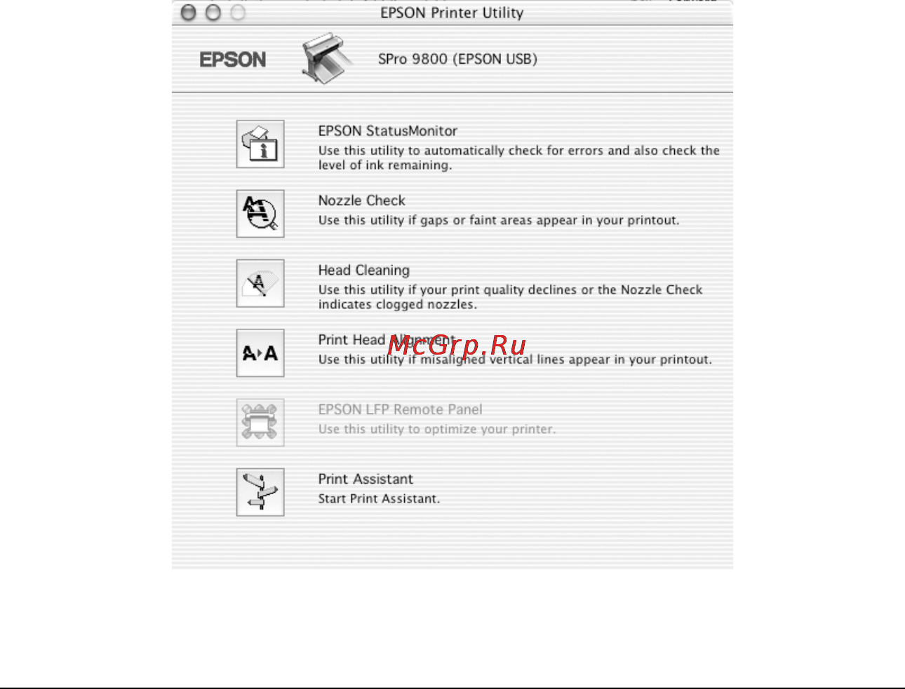 Epson Stylus Pro 9400 [210/418] Утилиты принтера
