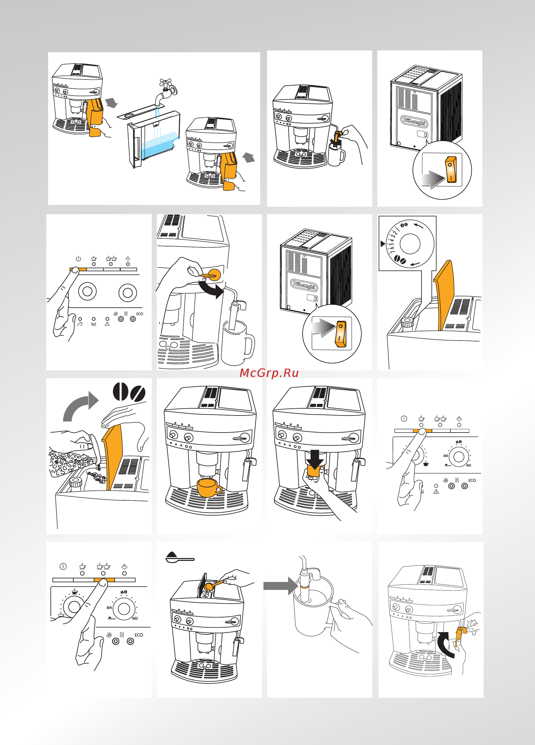 Delonghi MAGNIFICA ESAM 3200.S Инструкция по эксплуатации онлайн [3/20] 49441