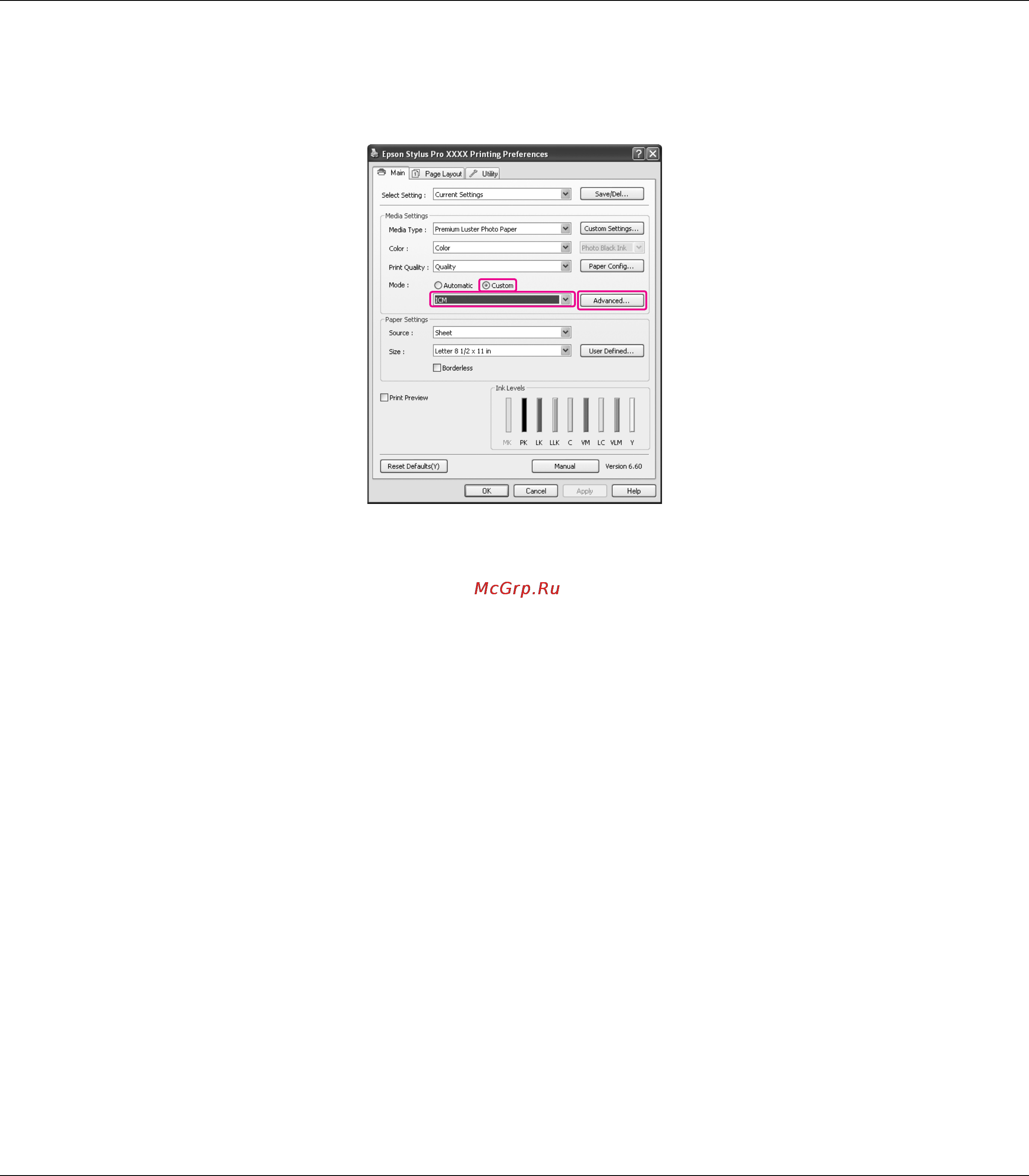 Epson Stylus Pro 3880 Инструкция по эксплуатации онлайн [110/227] 49446