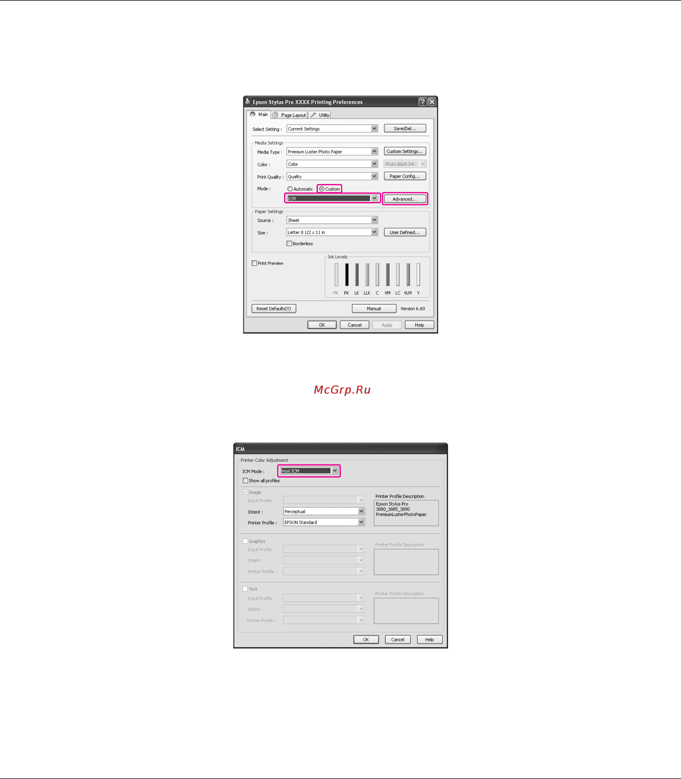 Epson Stylus Pro 3880 Инструкция по эксплуатации онлайн [114/227] 49446