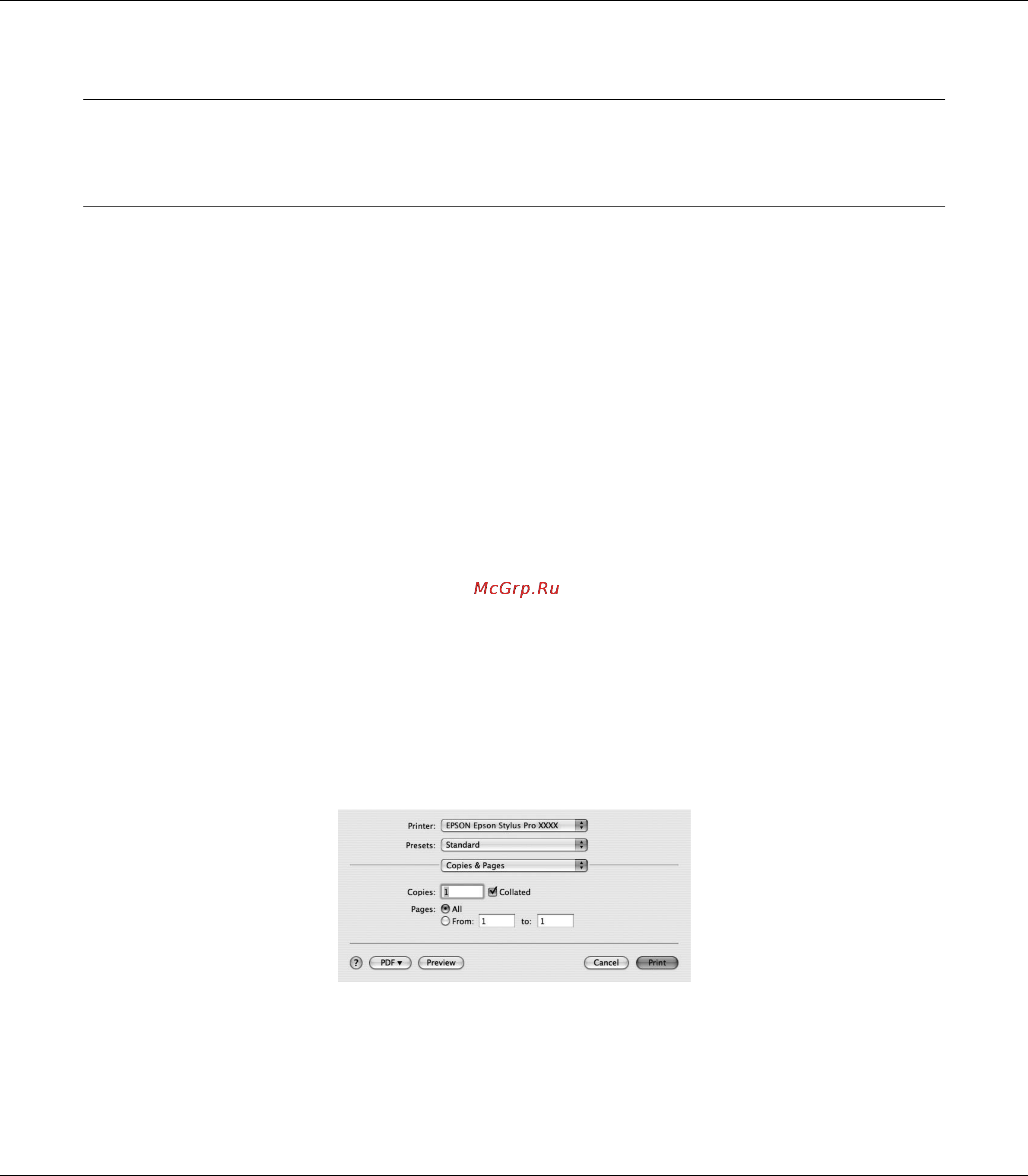 Epson Stylus Pro 3880 [29/227] Использование по принтера в mac os x