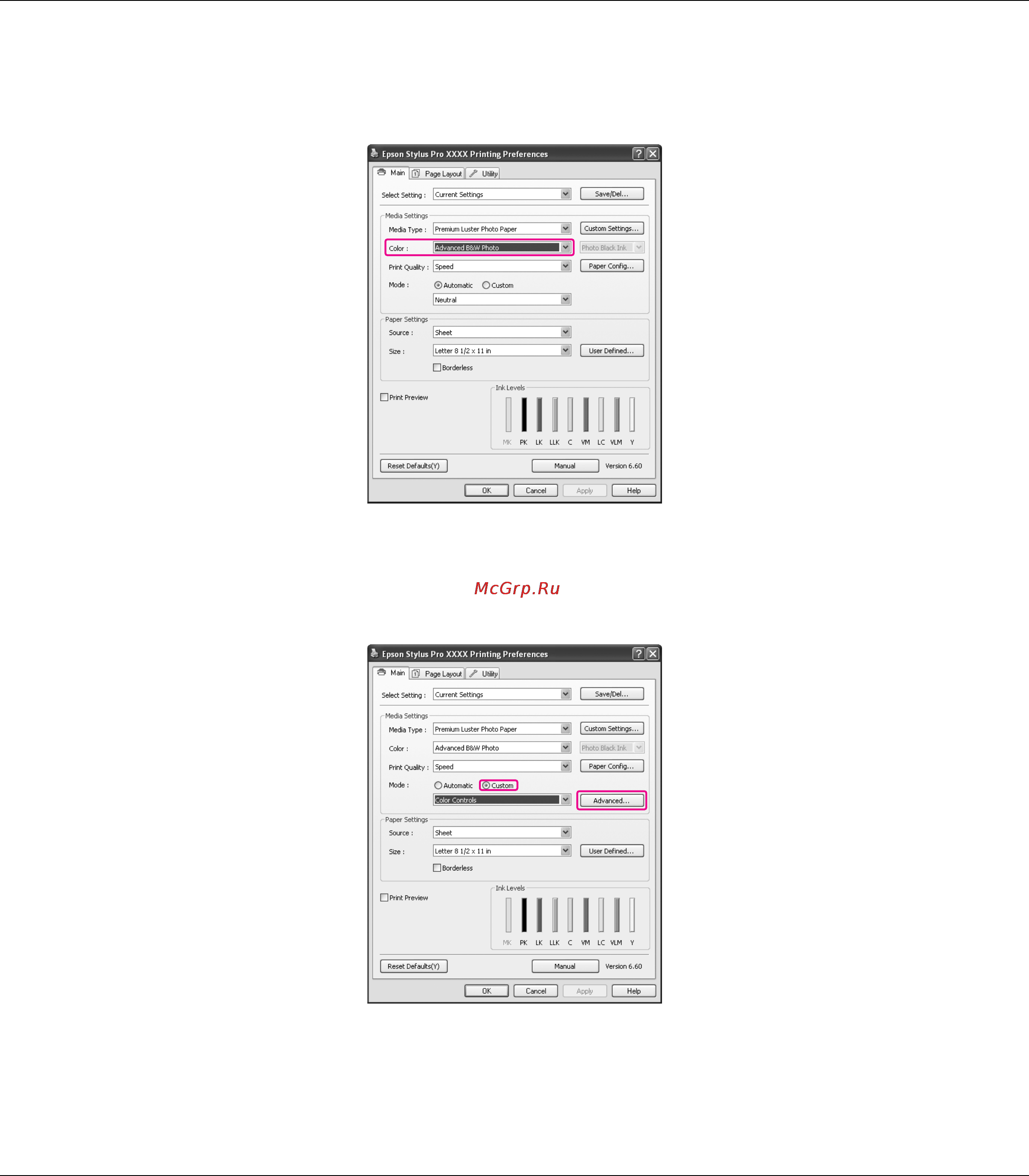 Epson Stylus Pro 3880 Инструкция по эксплуатации онлайн [61/227] 49446