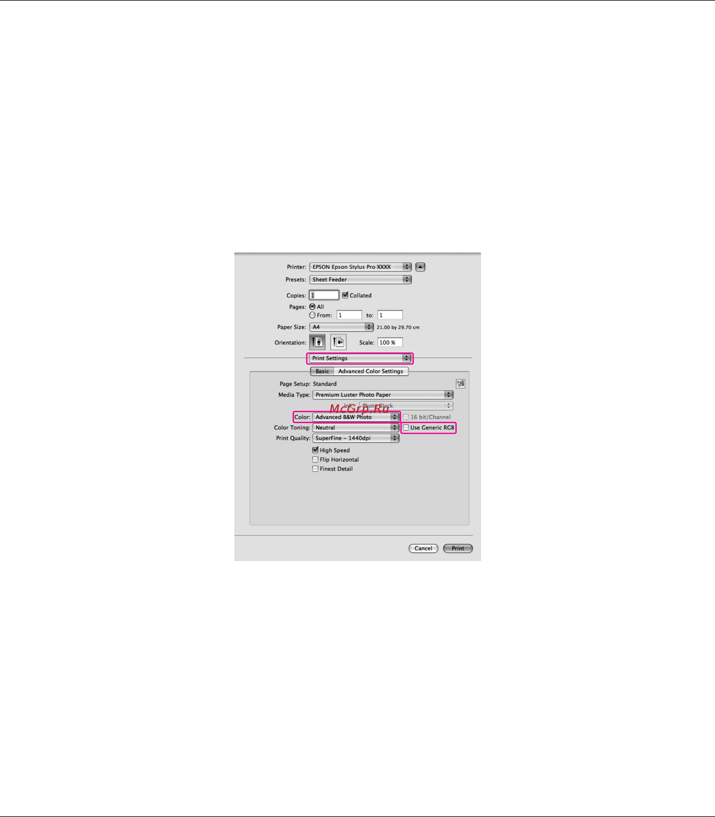 Epson Stylus Pro 3880 Инструкция по эксплуатации онлайн [64/227] 49446