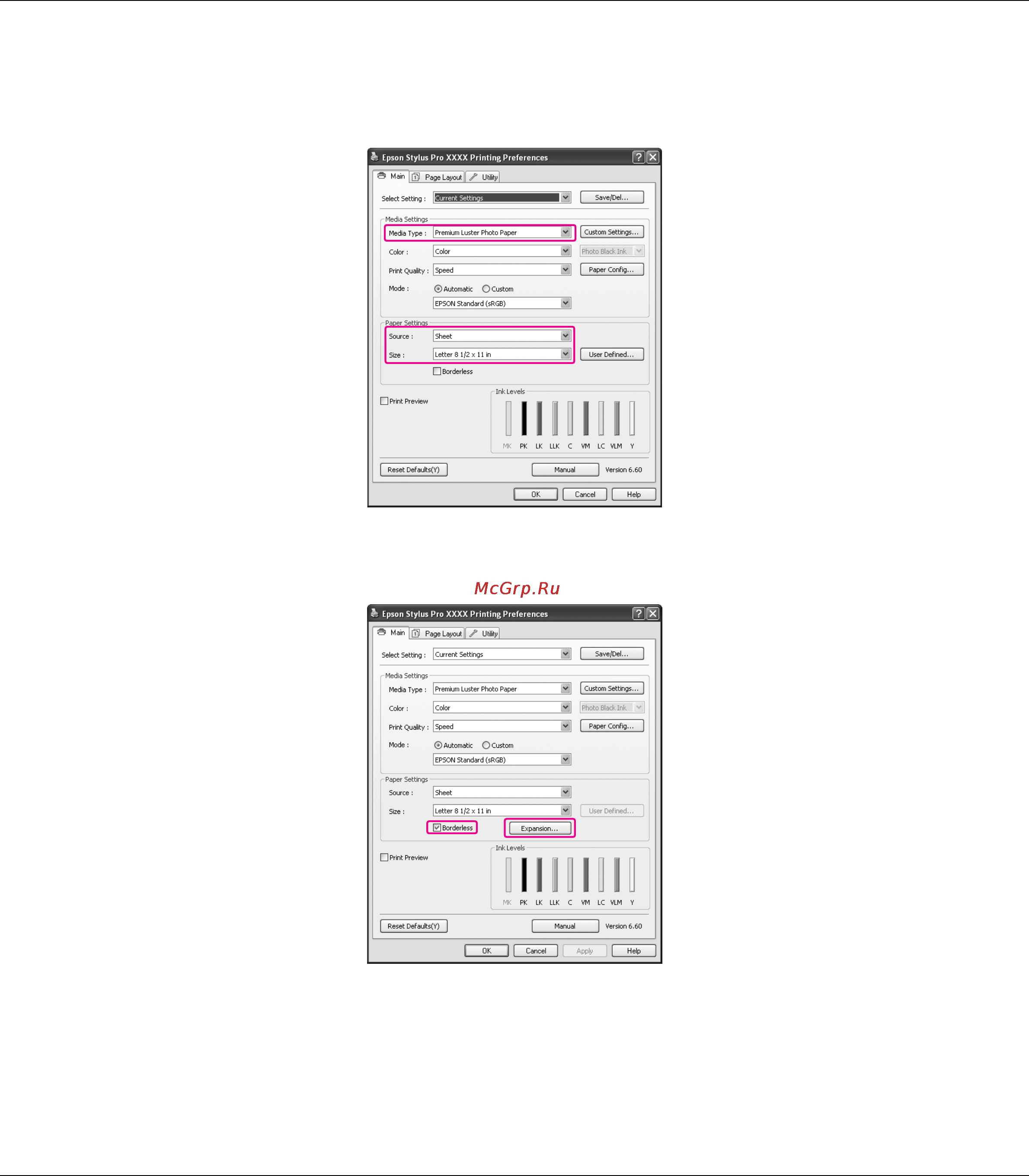 Epson Stylus Pro 3880 Инструкция по эксплуатации онлайн [71/227] 49446