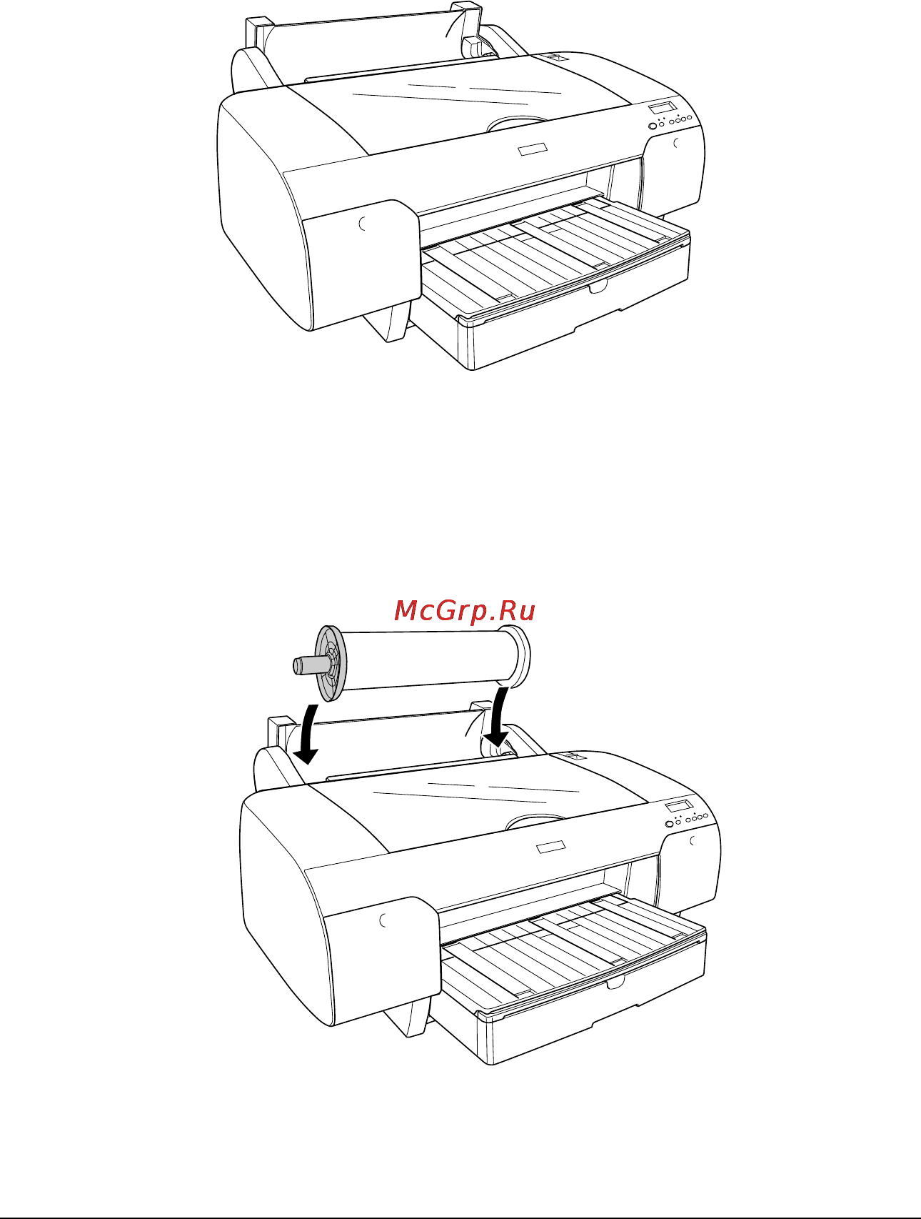 Epson Stylus Pro 4880 [213/358] Загрузка рулонной бумаги